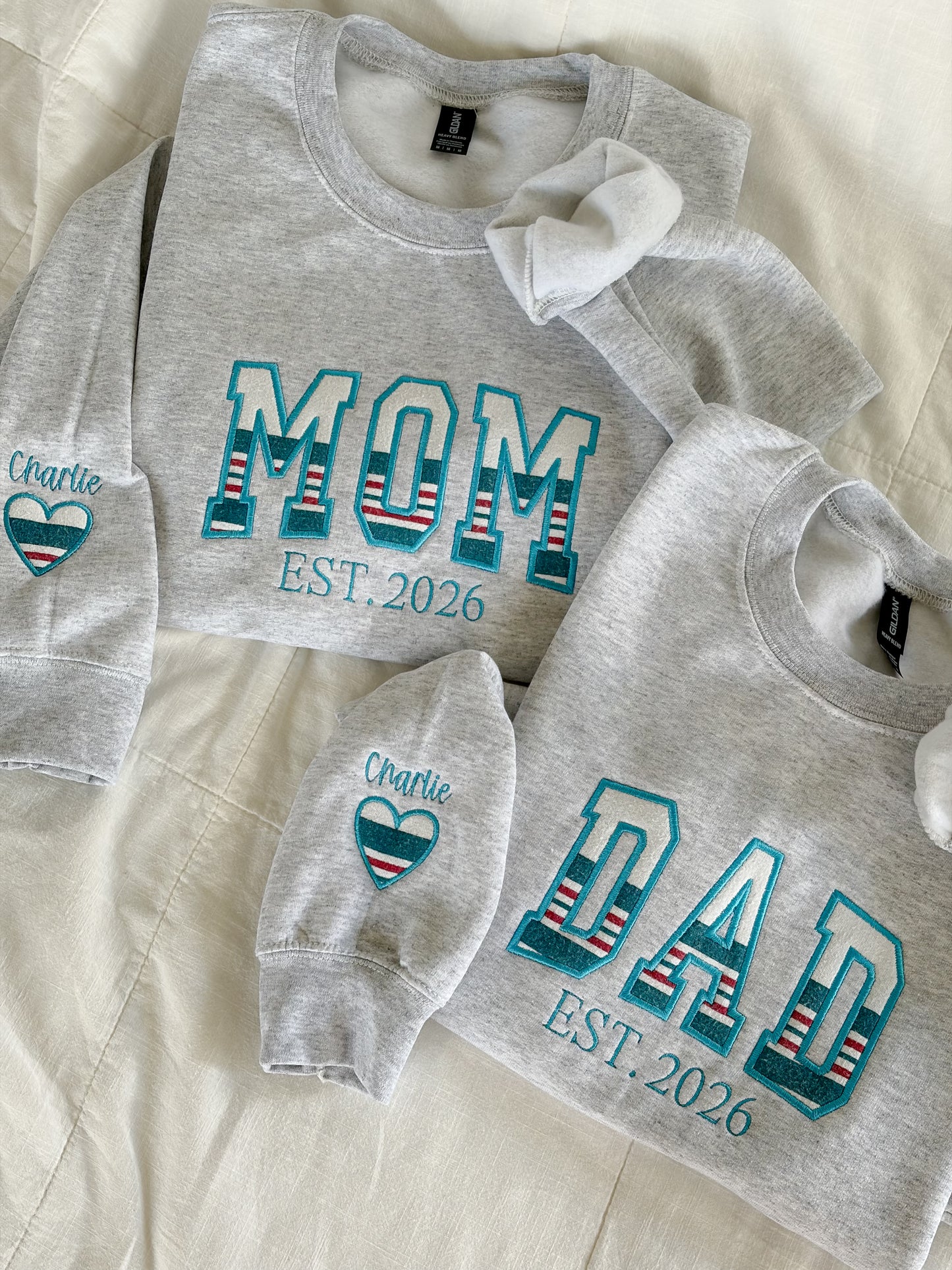 Keepsake Memory Sweatshirt | Baby Clothes Applique Embroidered Sweatshirt