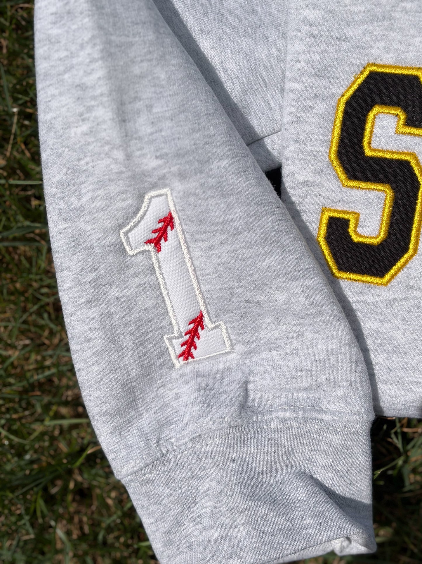 STING Baseball Varsity Applique Sweatshirt | STING Design