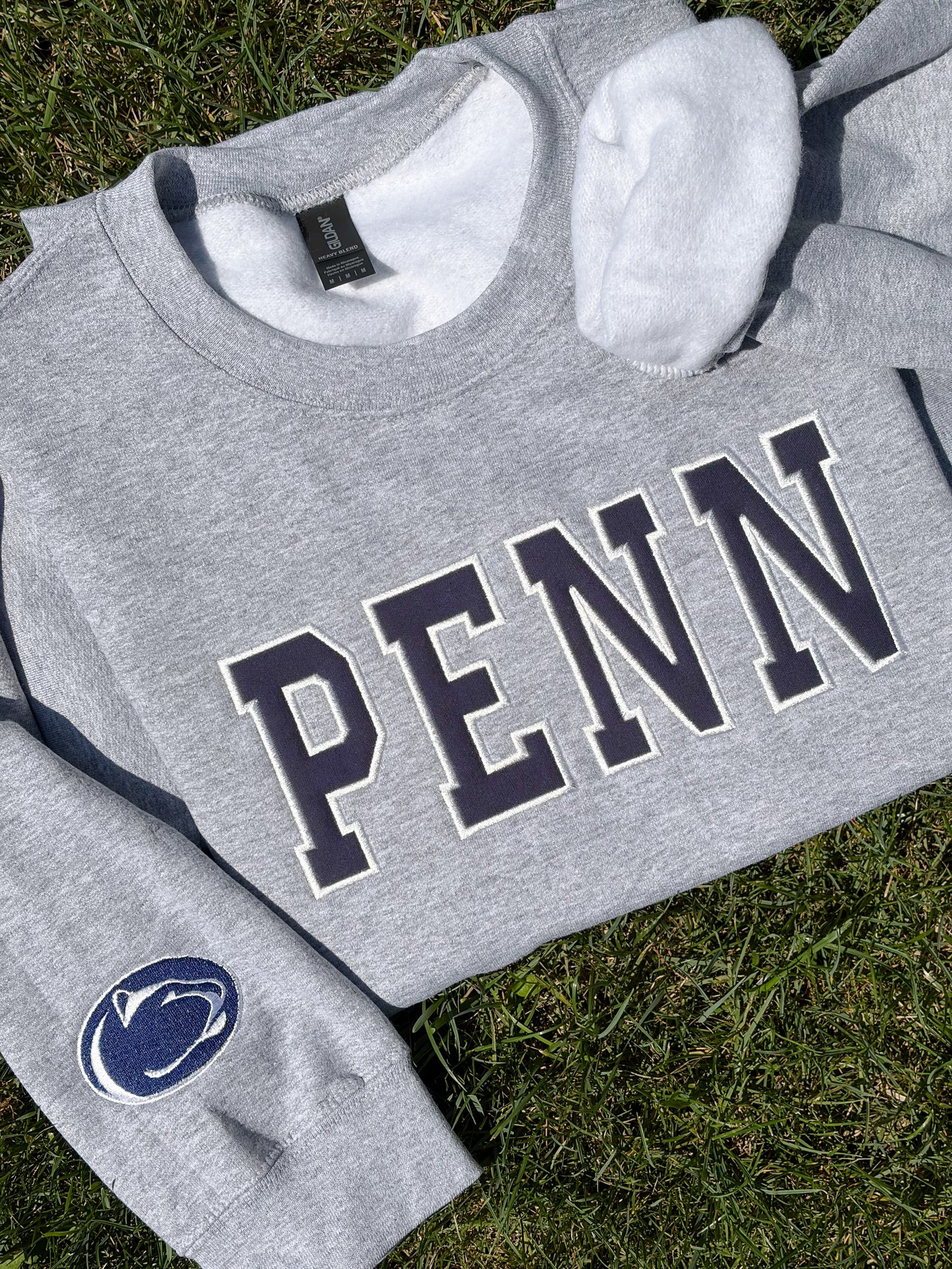 PENN Varsity Applique Sweatshirt | Penn State Gildan Crewneck