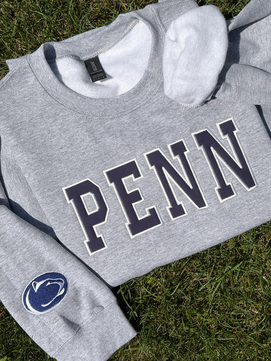 PENN Varsity Applique Sweatshirt | Penn State Gildan Crewneck