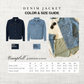 Custom Monogrammed Denim Jacket | Embroidered Personalized Jean Jacket